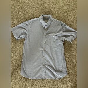 Orvis Blue and White Striped Seersucker Men's Shirt